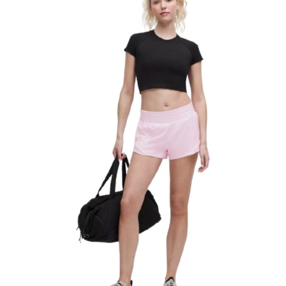 LULULEMON- Hotty Hot High-Rise Lined Short 2.5"- SZ 6- Pink Organza - Picture 1 of 3
